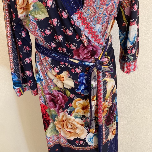 Johnny Was wrap dress - Picture 3 of 7